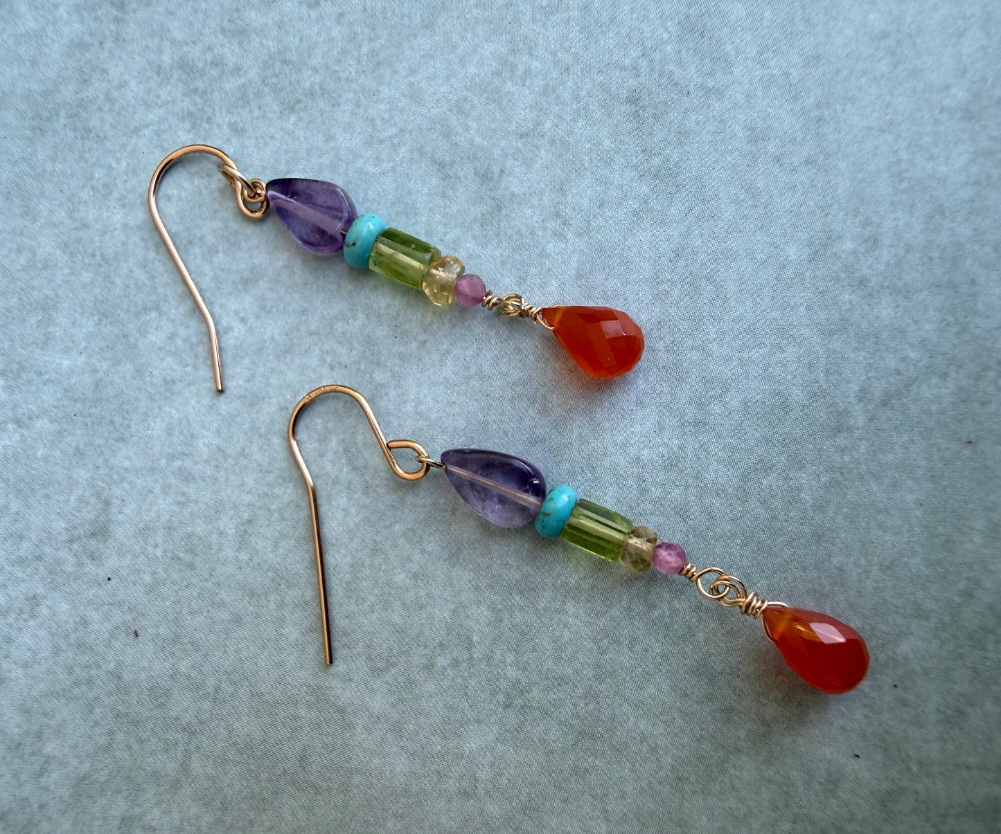 Chakra Harmony Earrings - Rainbow
