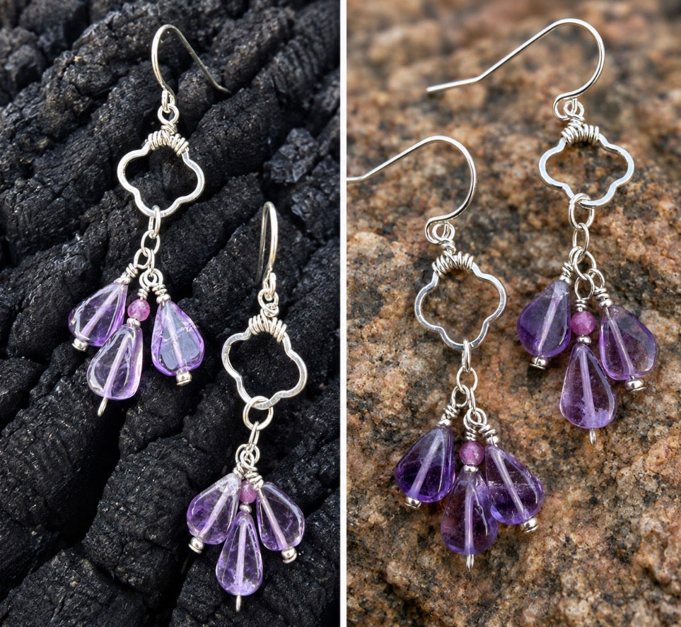 Bloom - Dewdrop Amethyst Dangle