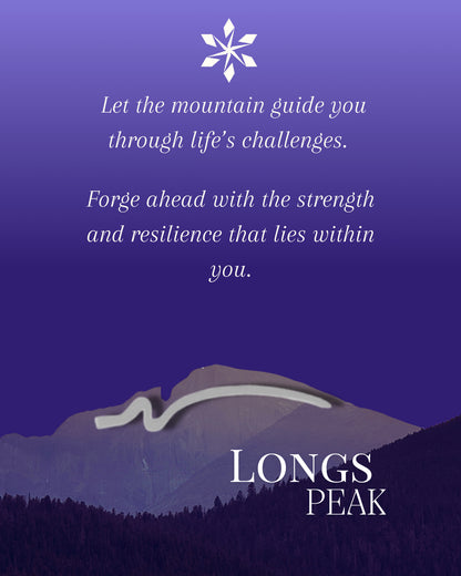 Longs Peak Pendant Necklace | Colorado Mountain Jewelry | Gold