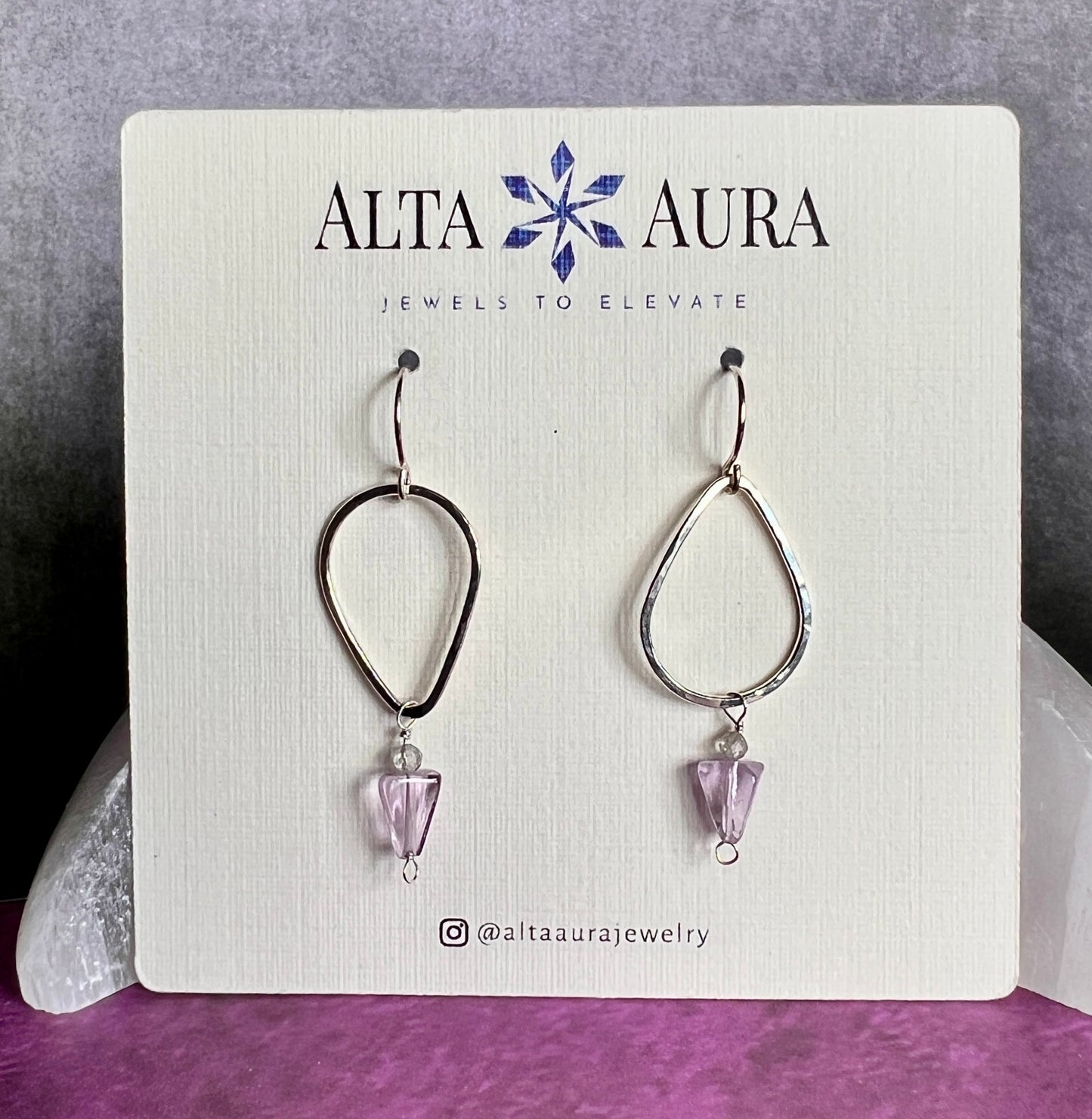 Peace Teardrop Dangle