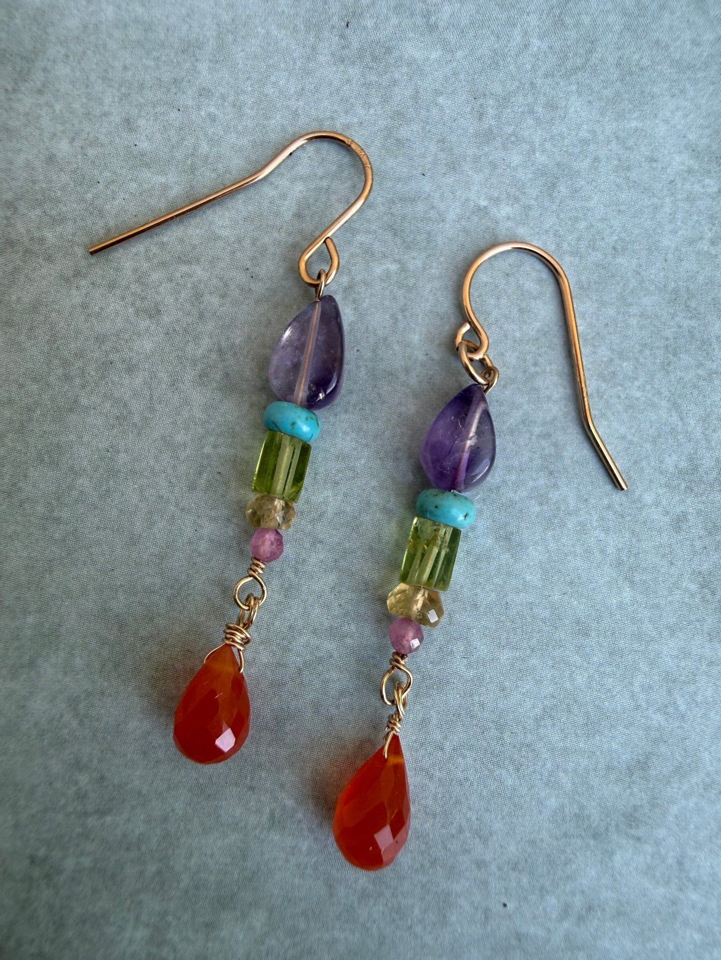 Chakra Harmony Earrings - Rainbow