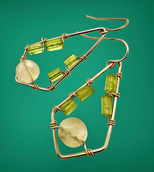 Prosperity - Kite dangle earring