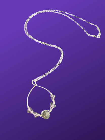 Peace - One of a kind Amethyst and Labradorite Pendant