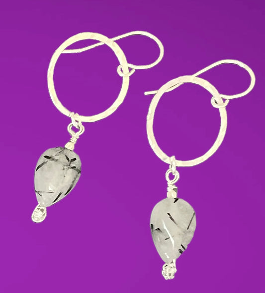 Protect your Aura - Tourmaline Quartz Dangle
