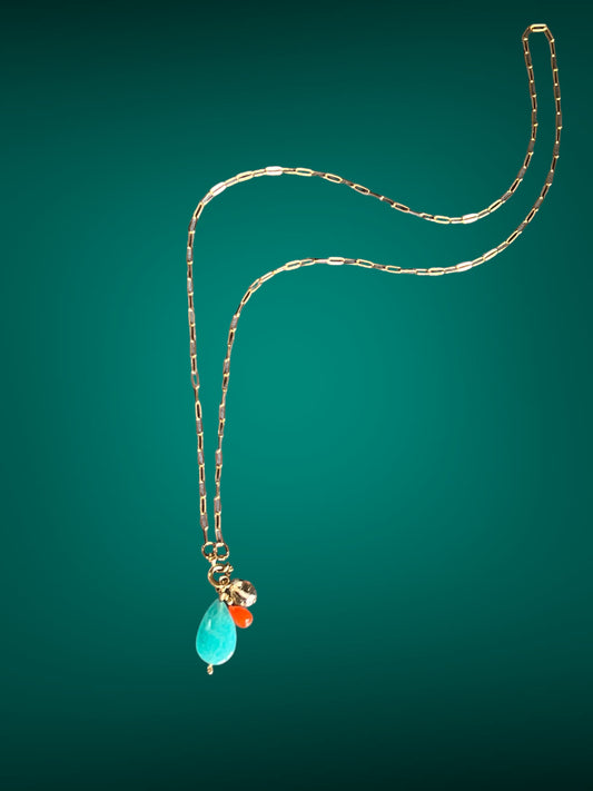 Prosperity Trio Charm Necklace